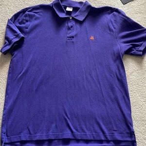 Brooks Brothers XL Short Sleeve Purple Polo